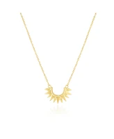 The Lovery Gold Sunburst Necklace 14K Gold