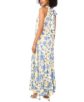 Vince Camuto Women's Printed Halter Maxi Dress