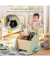 2-in-1 Baby Push Walker with Handle Safe and Fun Walking Toy for Toddlers