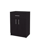 Fm Furniture Cope kitchen Pantry in melamine with 2 doors and 1 drawer, Wengue