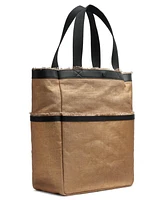 Donna Karan New York Lido Metallic Canvas Tote Bag