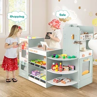 Kids Grocery Store Playset Pretend Play Supermarket for Creative Fun