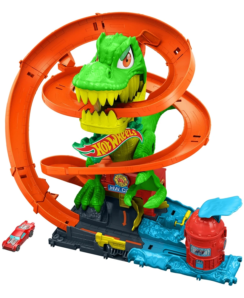 Hot Wheels City T-Rex Blaze Battle Playset