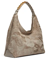 Donna Karan New York Bellmore Small Floral Embroidery Shoulder Bag