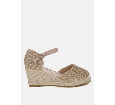 Kalista Raffia Woven Wedge Sandals