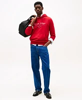Tommy Hilfiger Men's Long Sleeve Center Stack Logo Hoodie