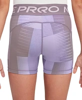 Nike Big Girls Pro Dri-fit Printed 5" Shorts