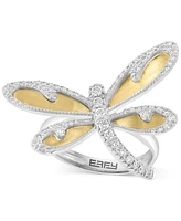 Effy Diamond Dragonfly Ring (1/2 ct. t.w.) in 14k Two-Tone Gold