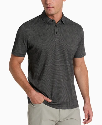 Kenneth Cole Men's Slim-Fit Two-Toned Textured-Knit Polo Shirt