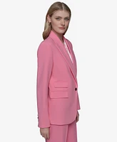 Karl Lagerfeld Paris Women's Single-Button Blazer