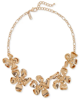 I.n.c. International Concepts Gold-Tone Flower Statement Necklace, 16" + 3" extender, Exclusively at Macy's