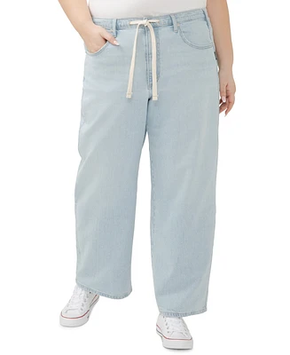 Silver Jeans Co. Plus Be Easy Straight-Leg Drawstring