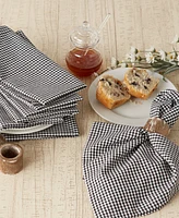 Design Imports Gingham Small Check Napkin, Set of 6