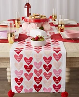 Design Imports Valentine's Day Table Runner