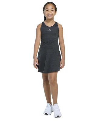 adidas Big Girls Melange Flounce Racerback Sleeveless Dress