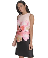 Calvin Klein Petite Floral-Print Sheath Dress
