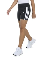 adidas Big Girls Climacool 3-Stripe Logo Bike Shorts
