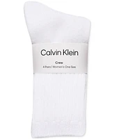 Calvin Klein Women's 4-Pk. Casual Crew Socks CKW223CR04