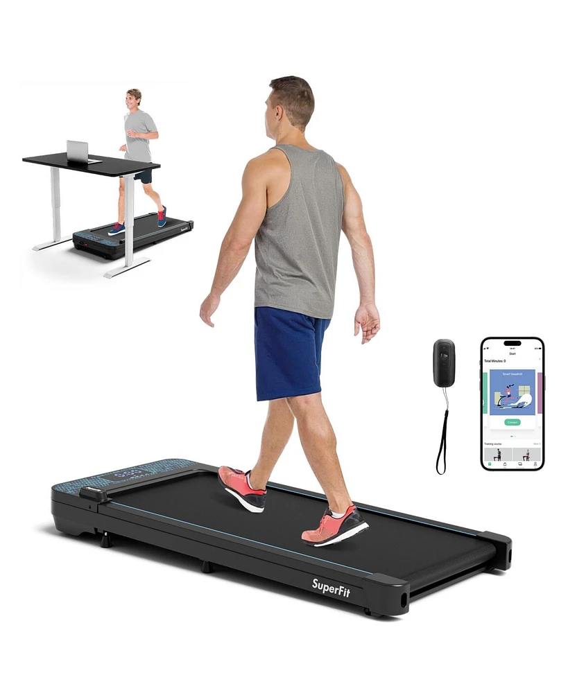 Walking Pad with 300 lbs Weight Capacity and Remote Control for Home