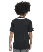 adidas Big Boys Sereno 3-Stripe Mesh-Accent Soccer Shirt