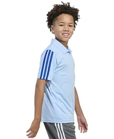 adidas Big Boys Printed Debossed Logo Short-Sleeve Polo Shirt