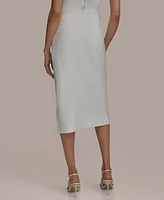 Donna Karan New York Women's Side-Slit Midi Skirt