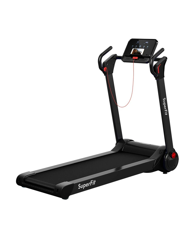 2.25 Hp Electric Motorized Folding Treadmill with Led Display