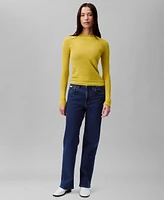 Calvin Klein Women's Textured Knit Long-Sleeve Top