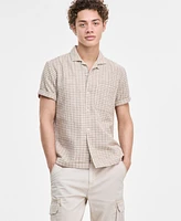 Sun + Stone Men's Hovey Textured Check Shirt, Exclusively at Macy's