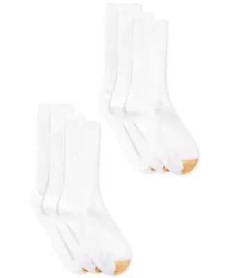 Gold Toe Women's 6-Pack Casual Ribbed Crew Socks
