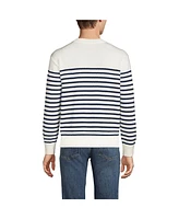 Lands' End Men's Drifter Button Up Crewneck Sweater