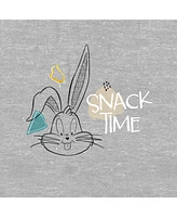 Looney Tunes Snack Time! Youth Heather Gray Graphic Hoodie-xs