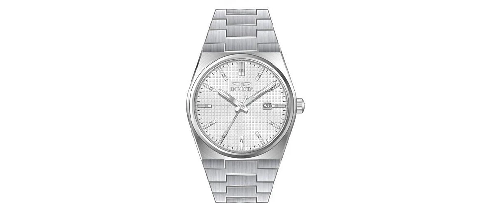 Invicta Men's 48393 Speedway Quartz 3 Hand Silver Dial Watch