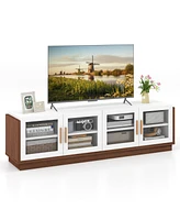 Large Tv Stand for Tv Spacious Entertainment Console for Living Room Storage