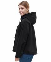 Rokka&Rolla Women's Water-Resistant Hooded Jacket