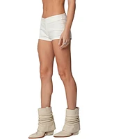 Edikted Womens Dinah Denim Micro Shorts