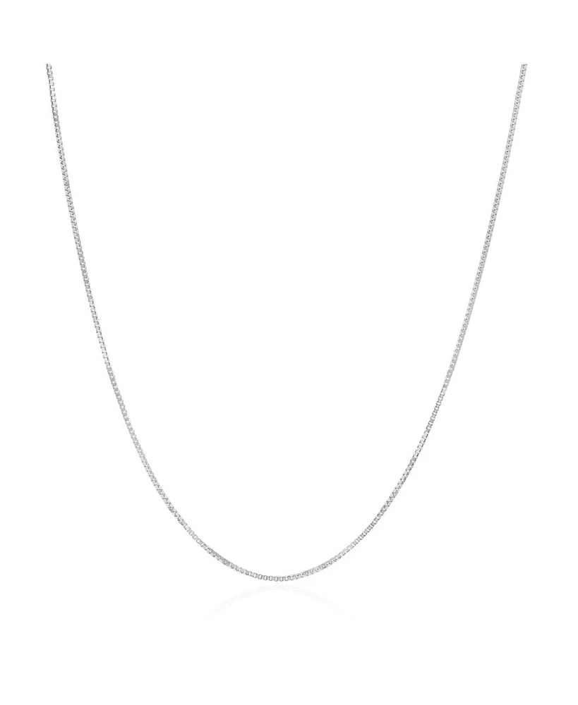 The Lovery Box Chain Necklace 14K White Gold