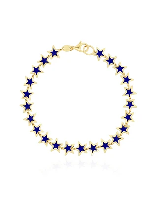 The Lovery Lapis Star Bracelet 14K Gold