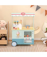 Kids Ice Cream Truck Playset with Vending Machine Fun Pretend Play Toy for Toddlers