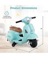 Kids Ride on Motorcycle Licensed Vespa with Led Headlight and Horn