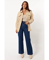 Petal and Pup Women's Arlow Tie Front Shacket