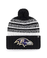'47 Brand Men's Black Baltimore Ravens Tavern Cuffed with Pom Knit Hat