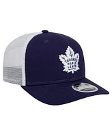 New Era Men's Navy/White Toronto Maple Leaf's Core Trucker 9SEVENTY Stretch-Snap Hat