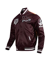 Pro Standard Men's Wine All Star x Hbcu Classic Full-Snap Satin Jacket