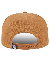 New Era Men's Tan Sacramento Kings Victory Grove Corduroy Sneaker Pin Golfer Snapback Hat