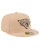 New Era Men's Tan Jacksonville Jaguars Candied Pecan 59FIFTY Fitted Hat