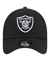 New Era Men's Black Las Vegas Raiders A-Frame 9FORTY Adjustable Hat