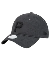 New Era Women's Black Pittsburgh Pirates Tonal Floral 9TWENTY Adjustable Hat