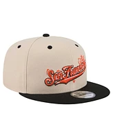 New Era Men's Cream/Black San Francisco Giants Team Art 9FIFTY Snapback Hat