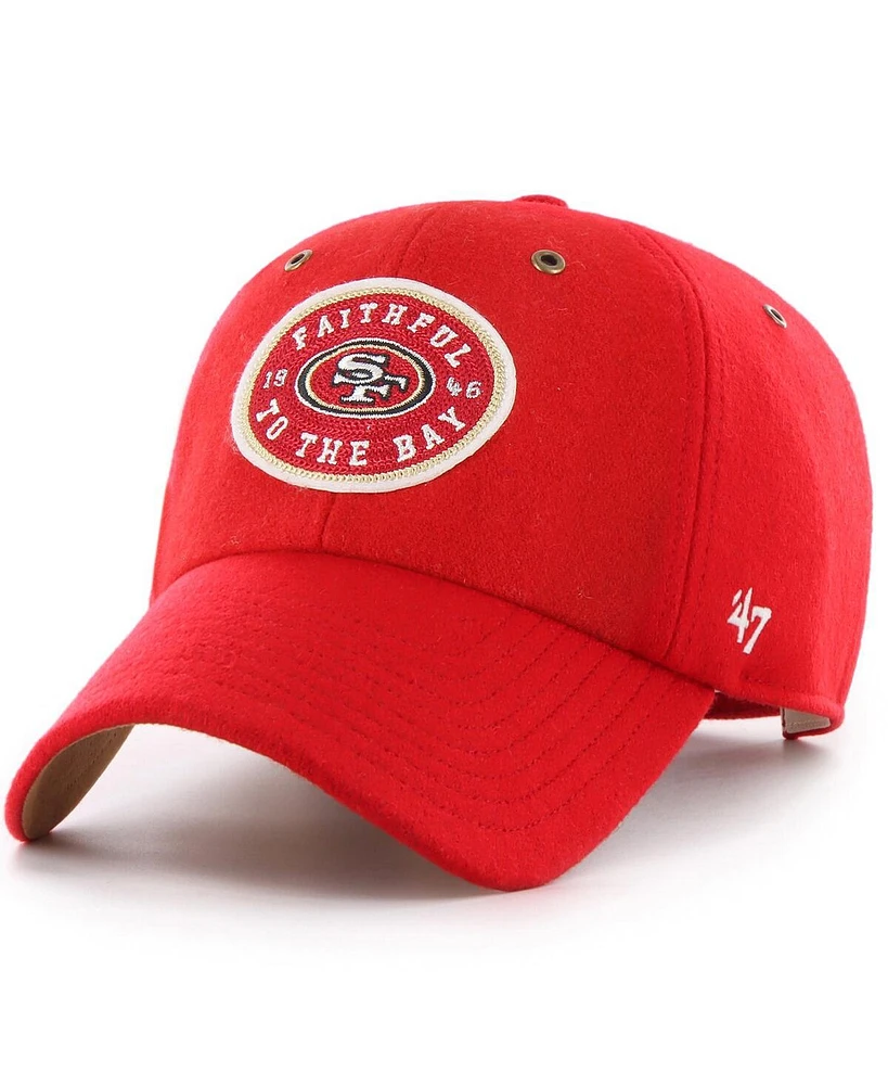 '47 Brand x Stoney Clover Lane Men's and Women's Scarlet San Francisco 49ers Field Goal Clean Up Adjustable Hat